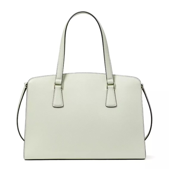 New Kate Spade Perry Medium Satchel Saffiano Leather Light Olive - Picture 5 of 5